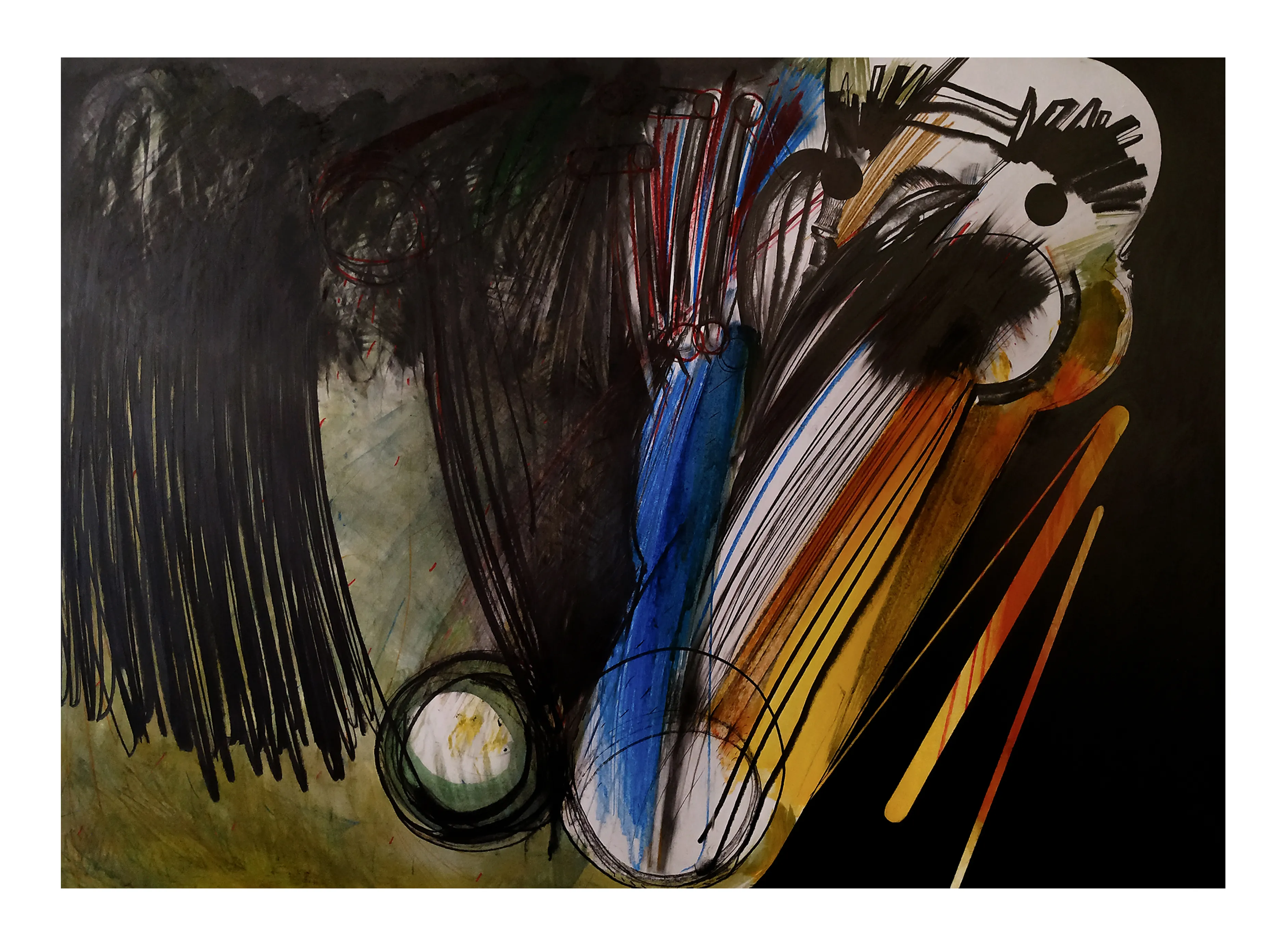 Зображення "Камінь 18" від євген григор'єв, матеріали: папір, графіт, олія, кольорові олівці, медіум: Графіка, місто: Львів, серія: "Камені у кишенях", ціна: €500