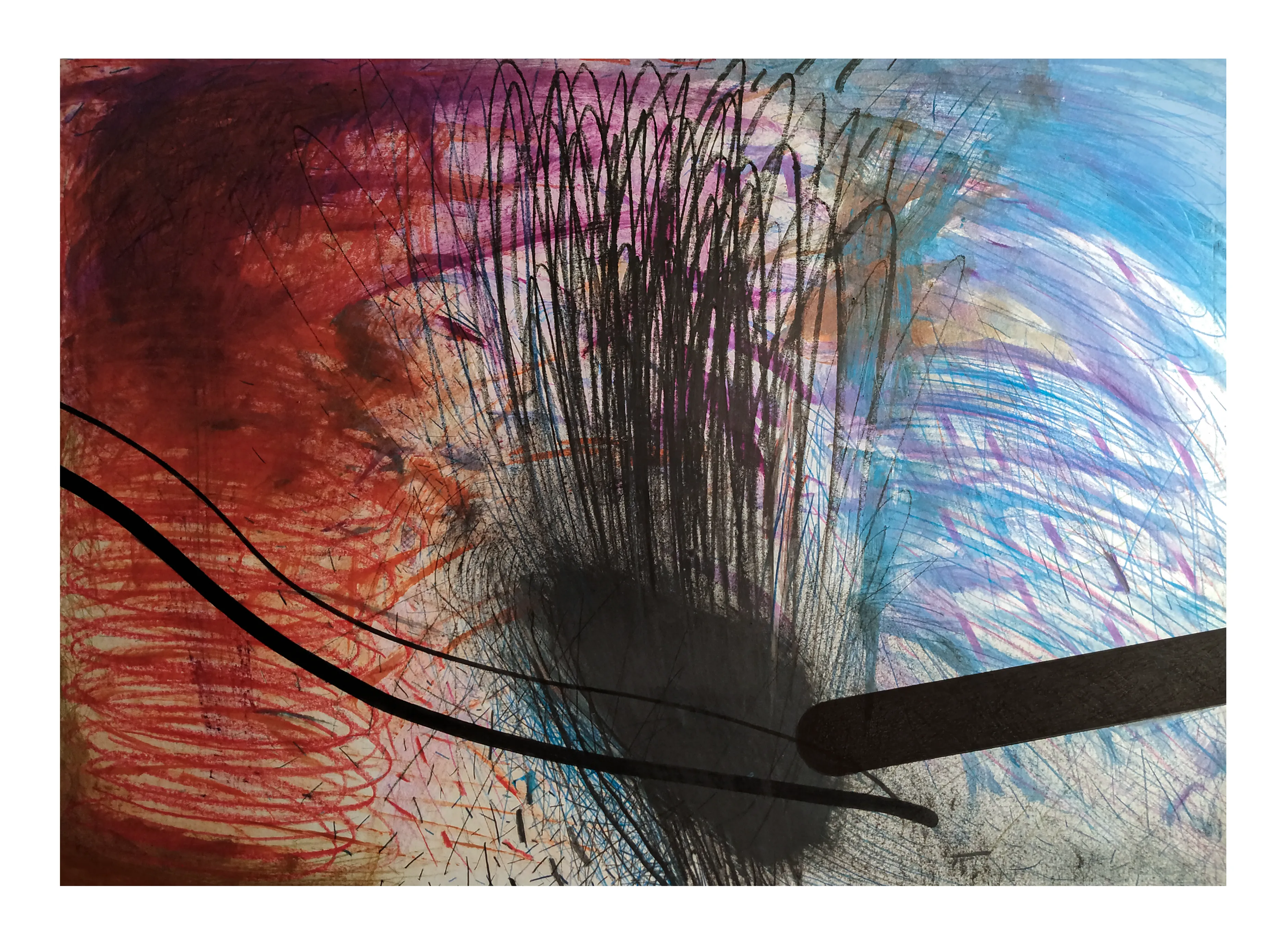 Зображення "Камінь 7" від євген григор'єв, матеріали: папір, графіт, олія, кольорові олівці, медіум: Графіка, місто: Львів, серія: "Камені у кишенях", ціна: €500