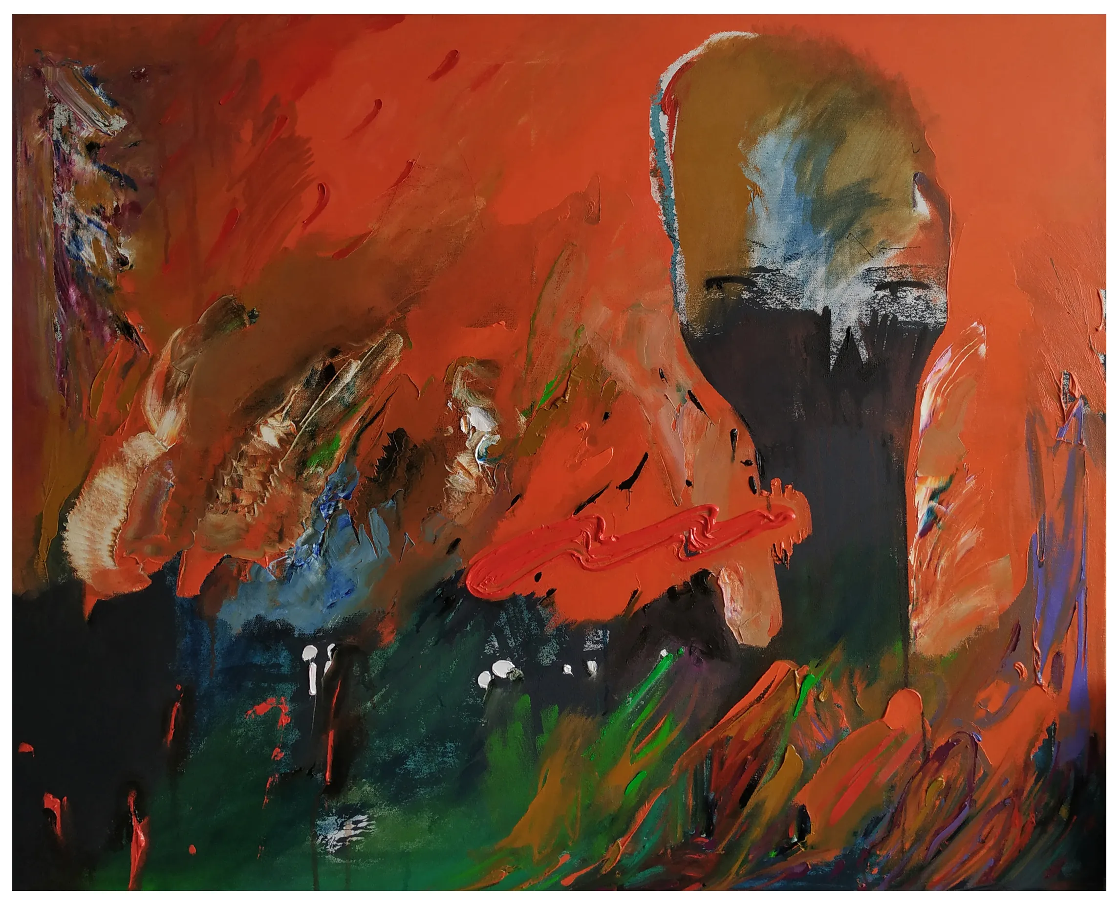 Зображення "спогад про війну" від євген григор'єв, матеріали: Полотно, олія, медіум: Живопис, місто: Львів, серія: "Левітація", ціна: €700