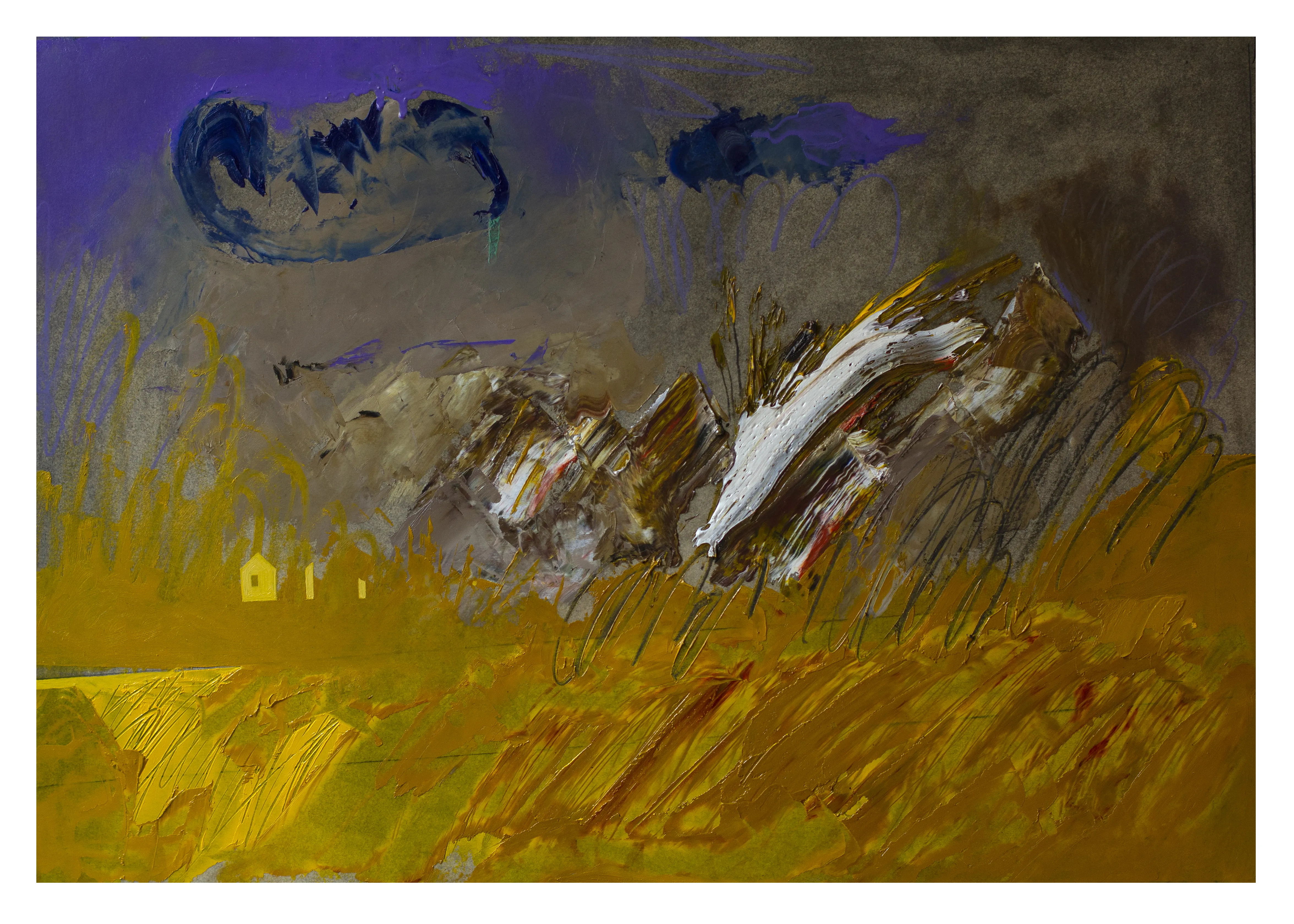 Зображення "пейзаж 11" від євген григор'єв, медіум: Живопис, місто: Львів, серія: "Вигадані пейзажі"