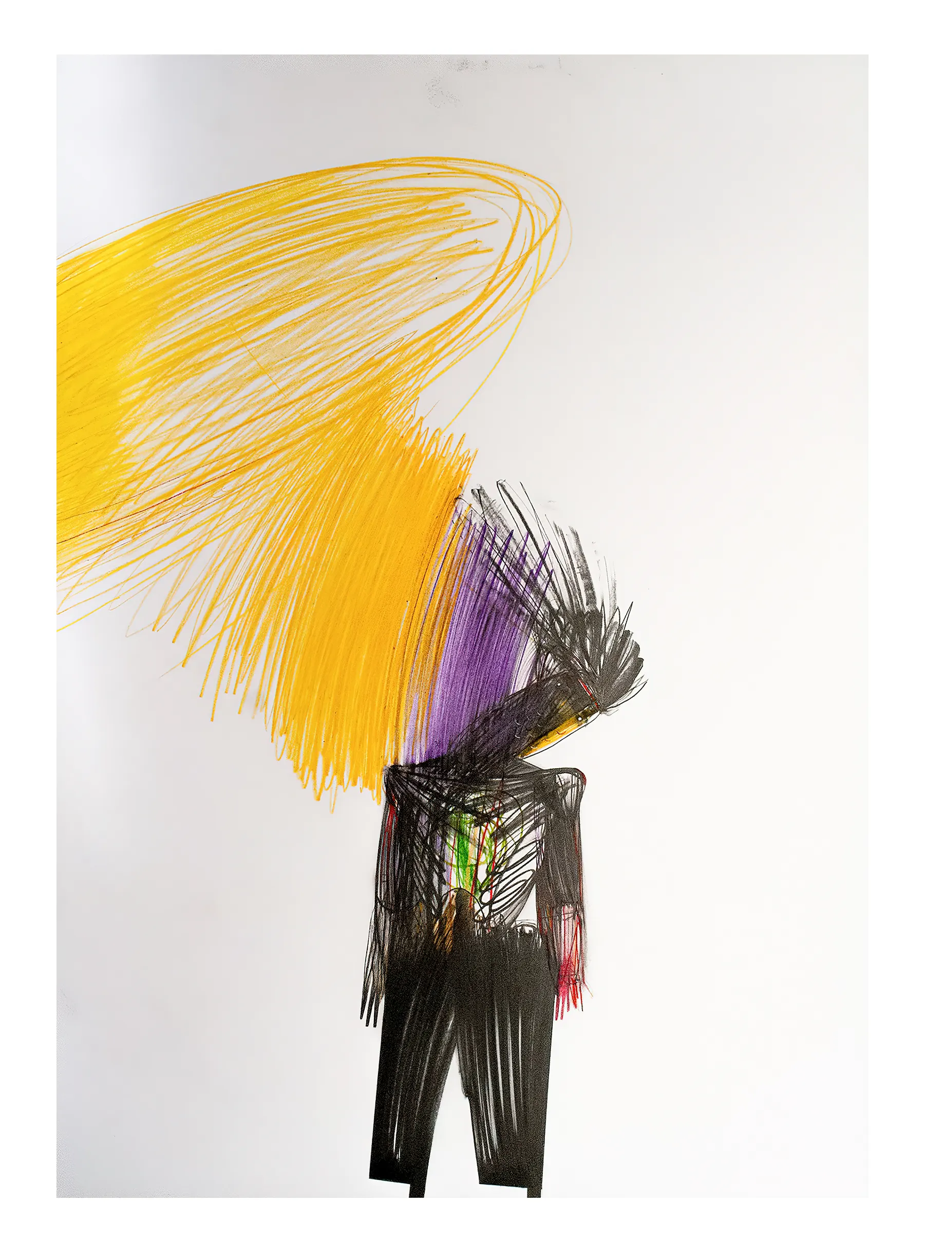 Зображення "85" від євген григор'єв, матеріали: папір, графіт, кольорові олівці, медіум: Графіка, місто: Львів, серія: "Приземлення", ціна: $700