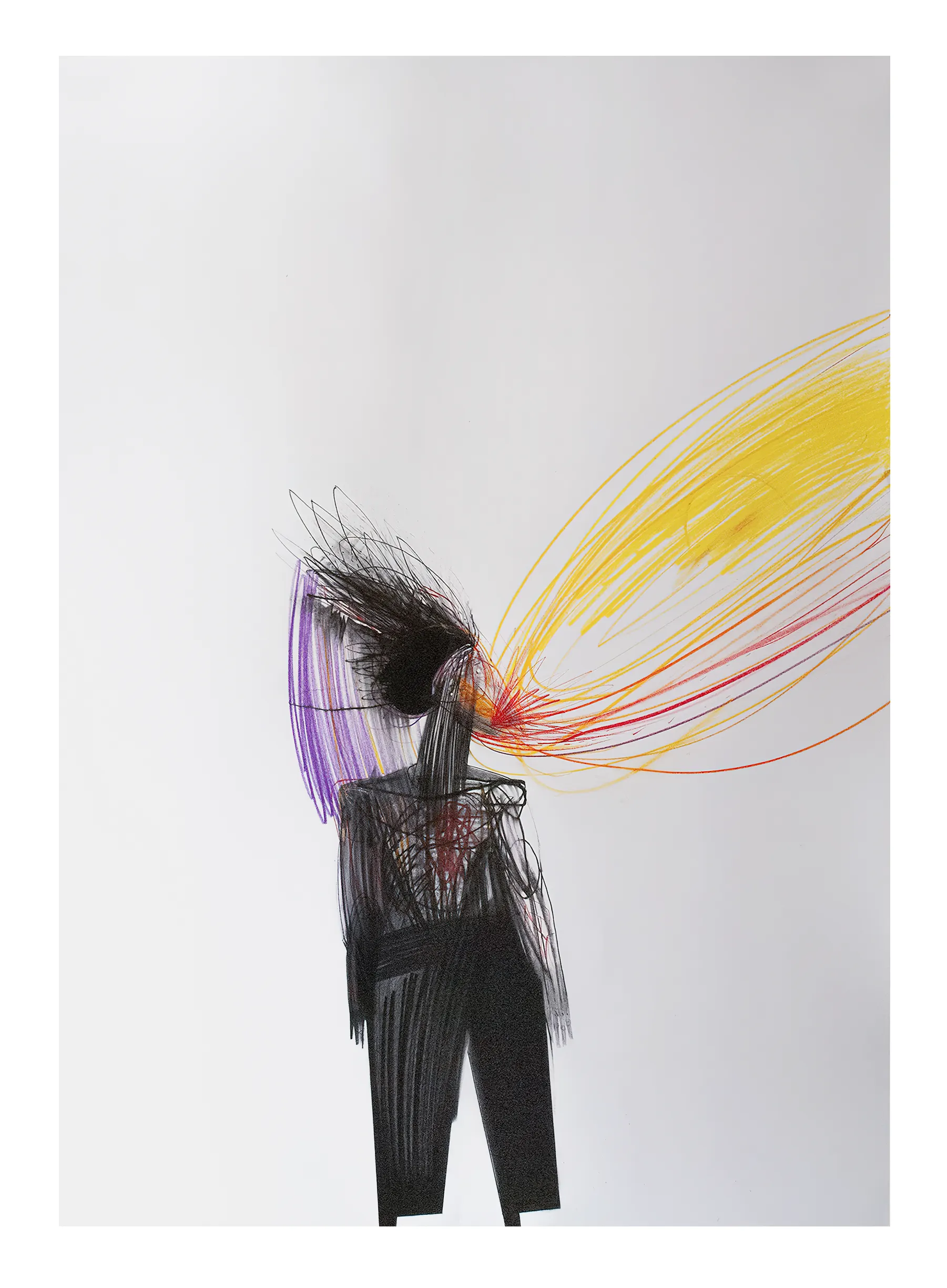 Зображення "86" від євген григор'єв, матеріали: папір, графіт, кольорові олівці, медіум: Графіка, місто: Львів, серія: "Приземлення", ціна: $700