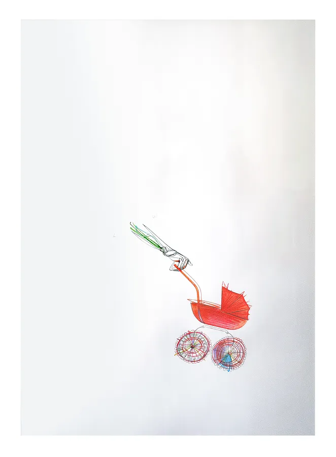 Зображення "94" від євген григор'єв, матеріали: папір, графіт, кольорові олівці, медіум: Графіка, місто: Львів, серія: "Приземлення", ціна: €700