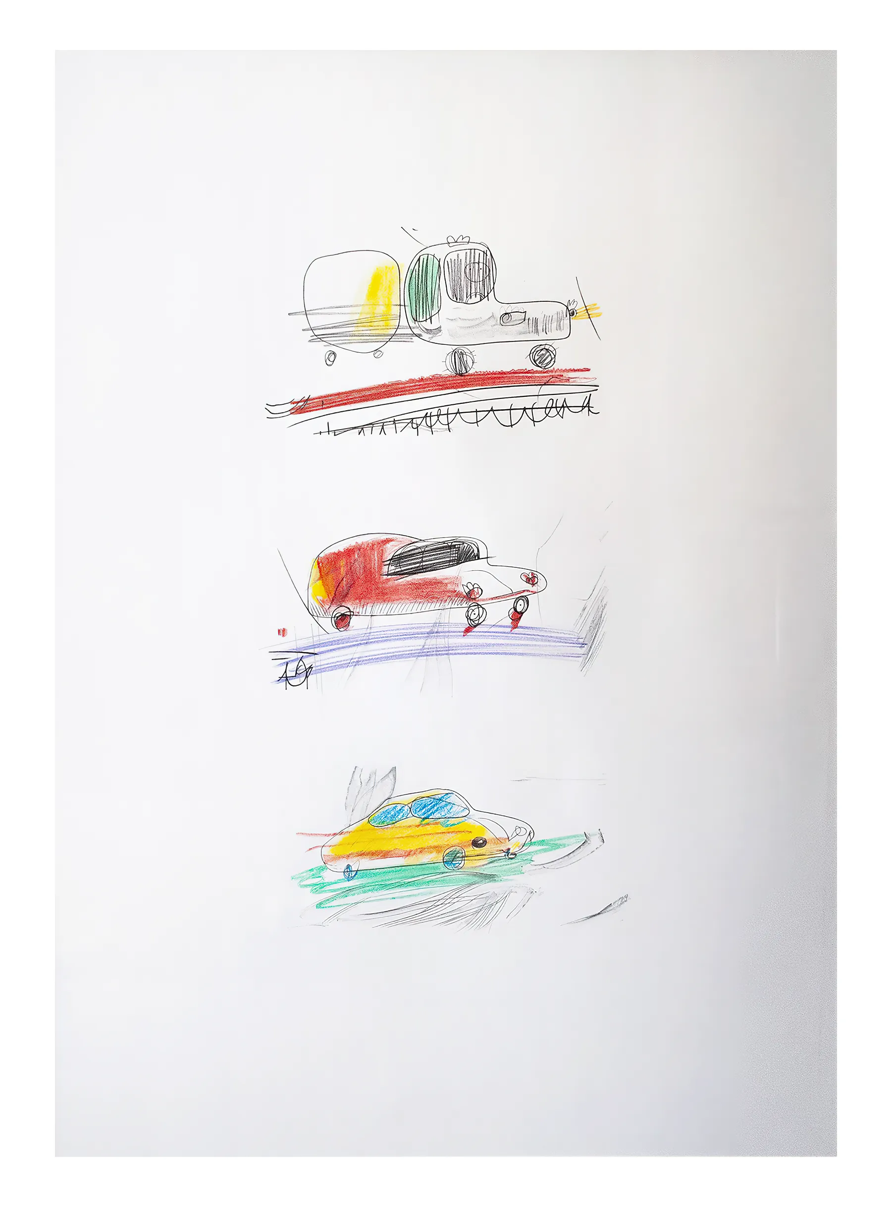 Зображення "96" від євген григор'єв, матеріали: папір, графіт, кольорові олівці, медіум: Графіка, місто: Львів, серія: "Приземлення", ціна: €700