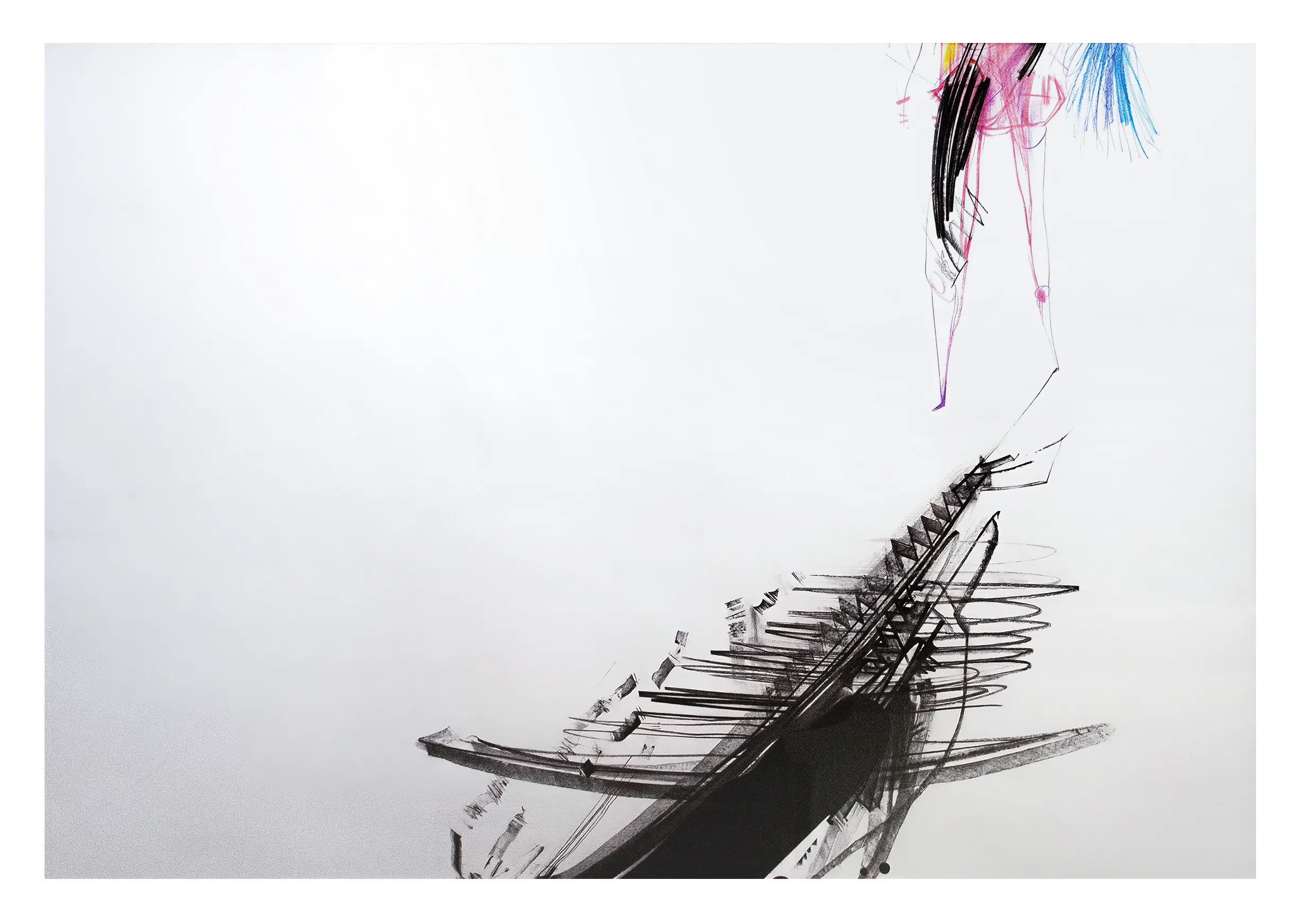 Зображення "101" від євген григор'єв, матеріали: папір, графіт, кольорові олівці, медіум: Графіка, місто: Львів, серія: "Приземлення", ціна: €700