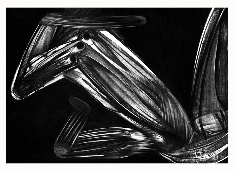 Зображення "Рука" від євген григор'єв, розмір: А3, матеріали: папір, графіт, медіум: Графіка, місто: Львів, серія: "Чорне,сіре, біле", ціна: €300