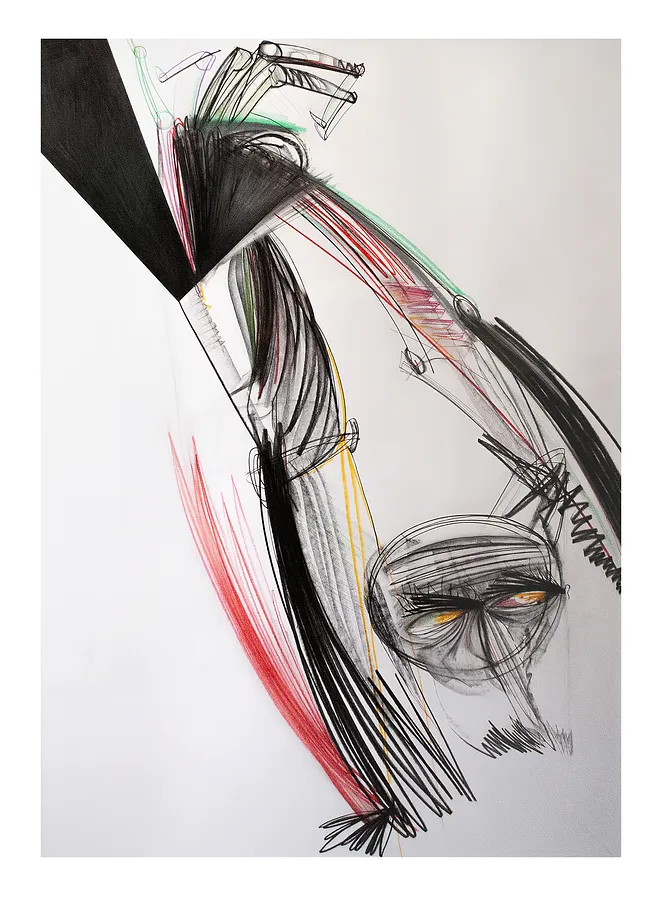 Зображення "Прометей" від євген григор'єв, матеріали: папір, графіт, кольорові олівці, медіум: Графіка, місто: Львів, серія: "Приземлення", ціна: €700