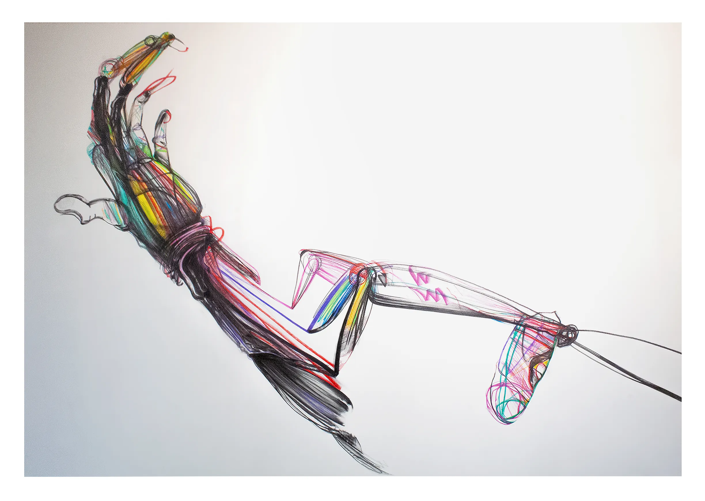 Зображення "Руки художника" від євген григор'єв, матеріали: папір, графіт, кольорові олівці, медіум: Графіка, місто: Lviv, серія: "Приземлення", ціна: €700