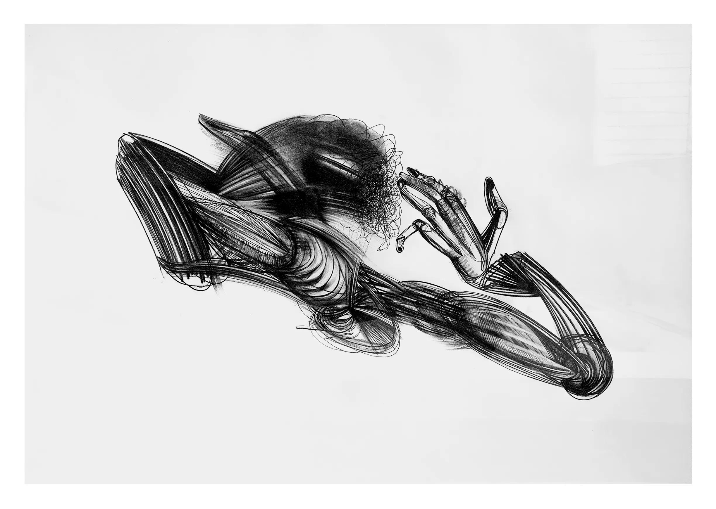 Зображення "Агнець" від євген григор'єв, матеріали: папір, графіт, кольорові олівці, медіум: Графіка, місто: Львів, серія: "Приземлення", ціна: €700