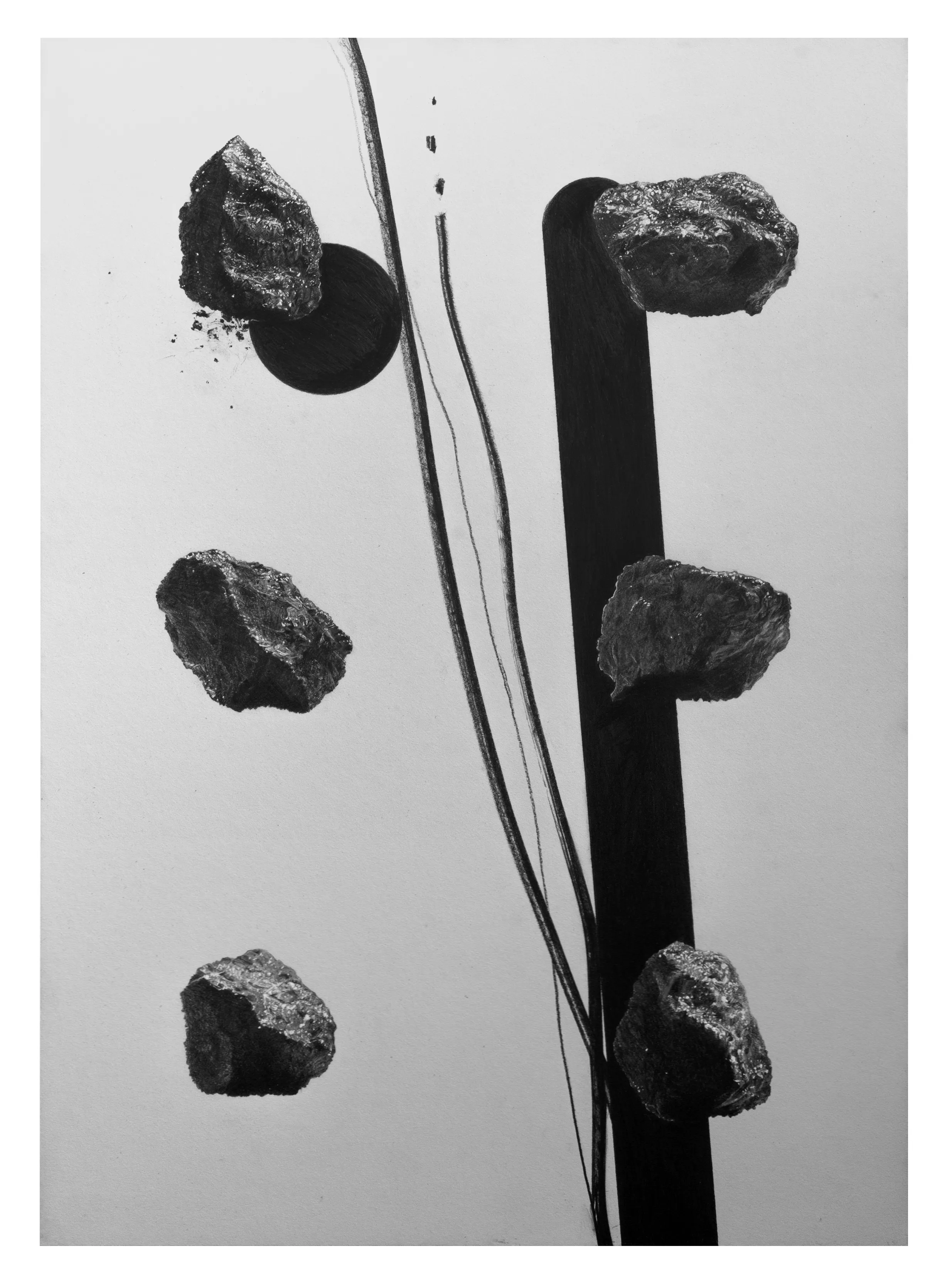 Image of Untitled by Євген Григорʼєв, size: а2, made of папір, графіт, Graphics medium, from Львів, part of the підмети і присудки series, priced at €700