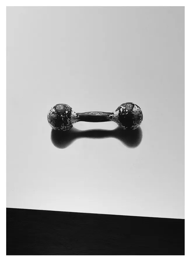 Зображення "гантеля" від євген григор'єв, матеріали: папір, графіт, медіум: Графіка, місто: Львів, серія: "Підмети і присудки", ціна: €500