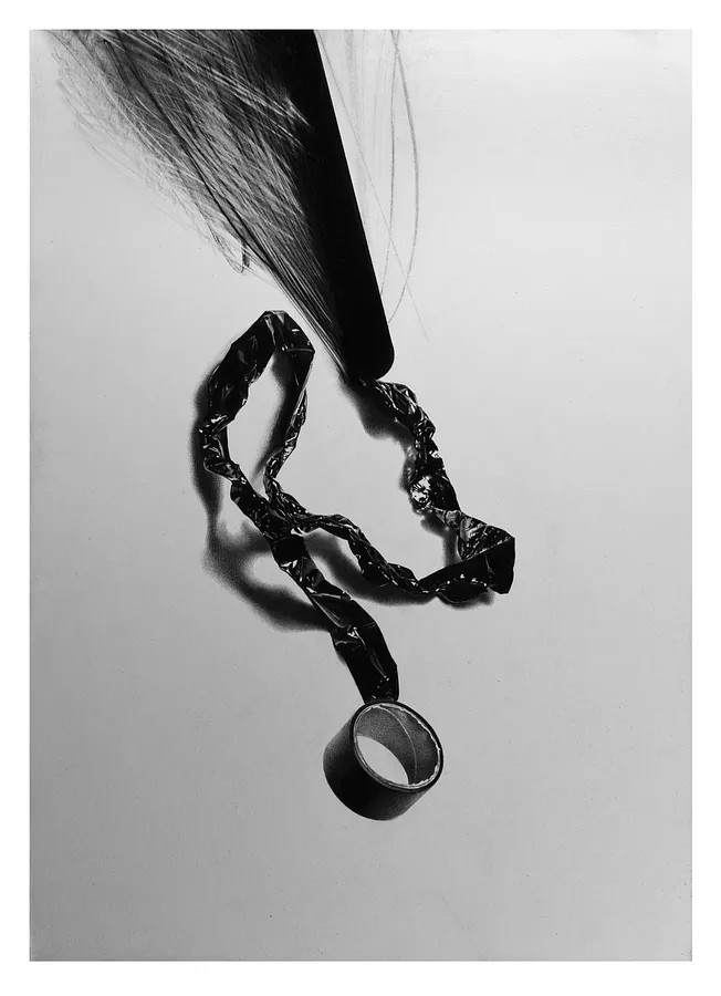 Зображення "скотч" від євген григор'єв, матеріали: папір, графіт, медіум: Графіка, місто: Львів, серія: "Підмети і присудки", ціна: €500