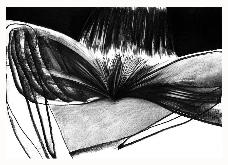 Зображення "5" від євген григор'єв, розмір: А3, матеріали: папір, графіт, медіум: Графіка, місто: Львів, серія: "Чорне,сіре, біле"