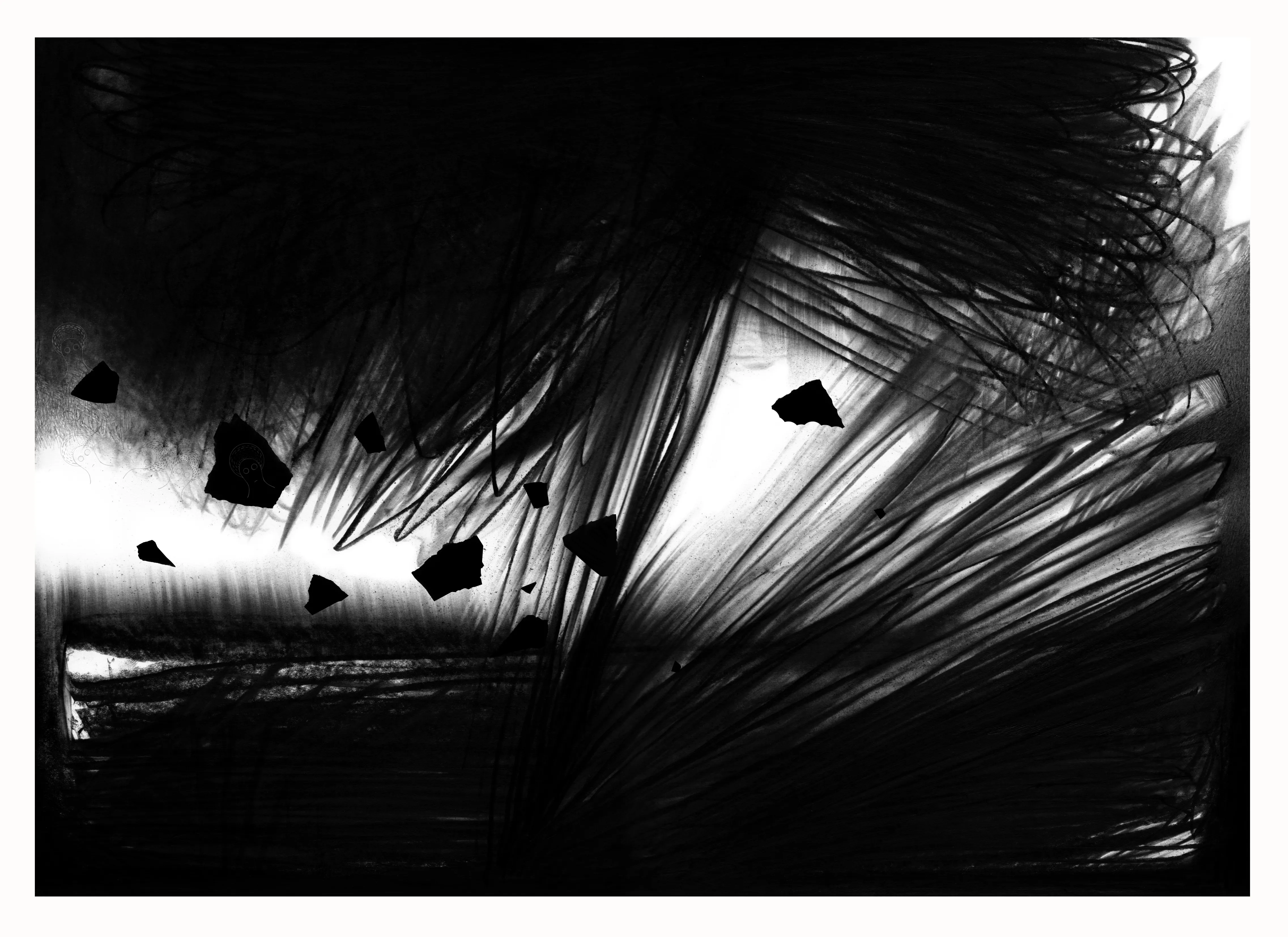 Зображення "22" від євген григор'єв, розмір: А3, матеріали: папір, графіт, медіум: Графіка, місто: Львів, серія: "Чорне,сіре, біле", ціна: €400